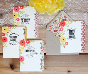 Southern Sass Stamped Stationery | Damask Love Blog