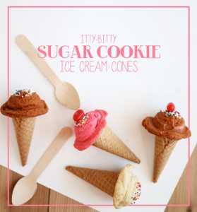 DIY Sugar Cookie Ice Cream Cones | Damask Love Blog