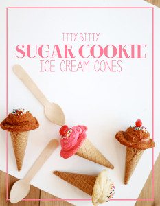 DIY Sugar Cookie Ice Cream Cones | Damask Love Blog