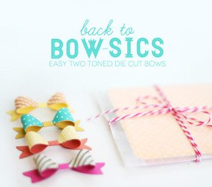 Style Watch: Easy Two Toned Die Cut Bows | Damask Love Blog