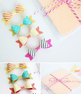 Style Watch: Easy Two Toned Die Cut Bows | Damask Love Blog
