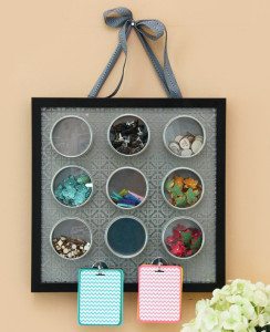 Corral the Chaos: Magnetic Embellishment Board | Damask Love Blog