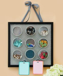 Corral the Chaos: Magnetic Embellishment Board | Damask Love Blog
