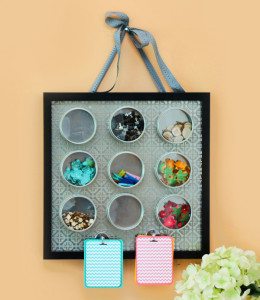Corral the Chaos: Magnetic Embellishment Board | Damask Love Blog
