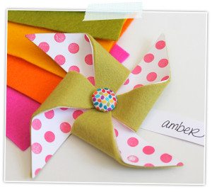 Damask Love Live Revisited: Felt Pinwheels | Damask Love Blog