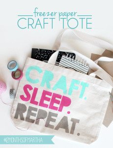 DIY Freezer Paper Tote | Damask Love Blog