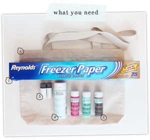 DIY Freezer Paper Tote | Damask Love Blog