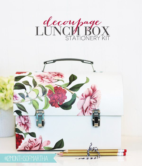 Decoupage Lunch Box Stationery Kit | Damask Love Blog