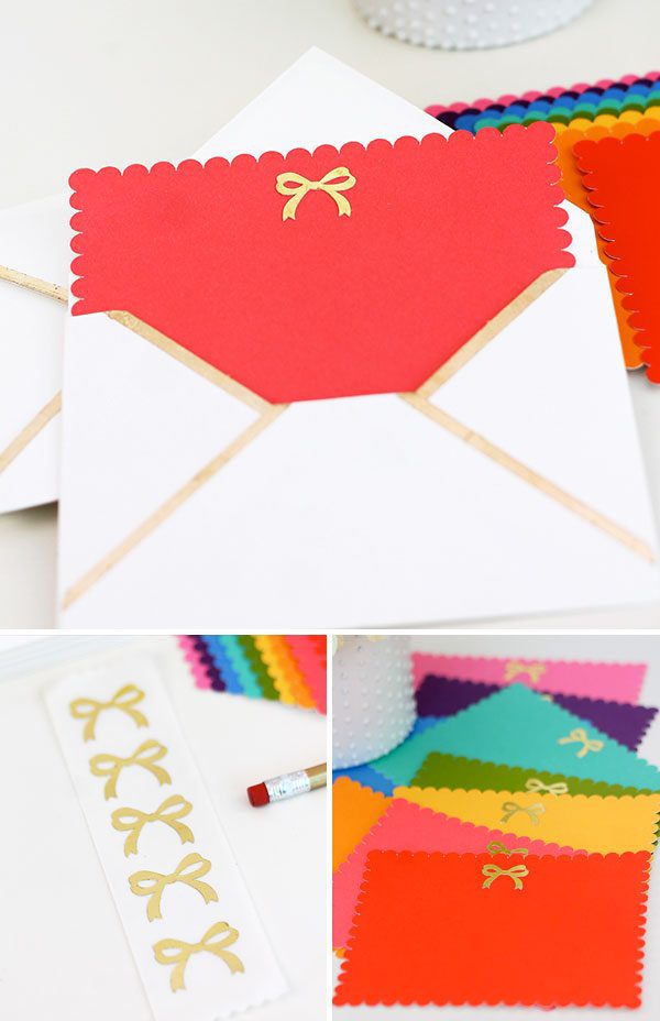 Gold Bow Stationery | Damask Love