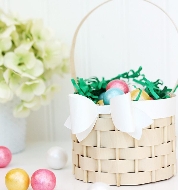 Faux Woven Basket | Damask Love