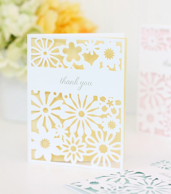 DIY "Laser Cut" Stationery | Damask Love
