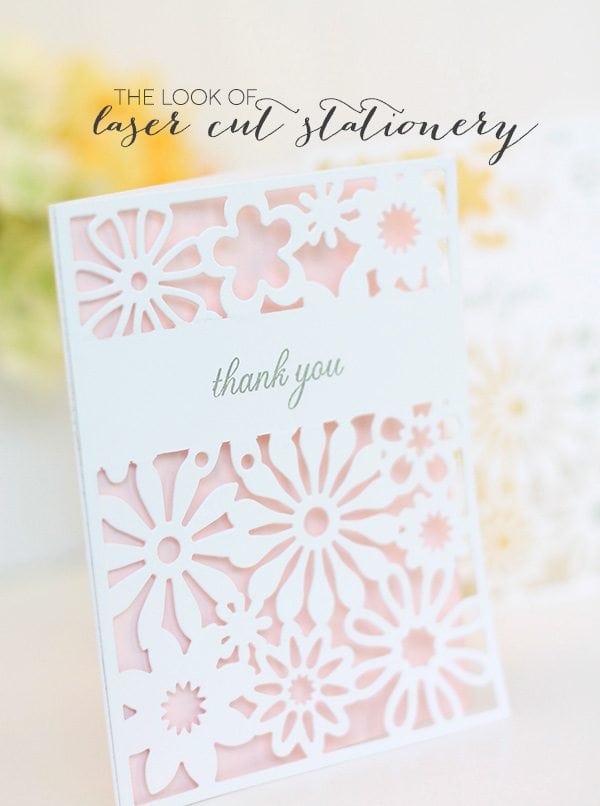 DIY "Laser Cut" Stationery | Damask Love