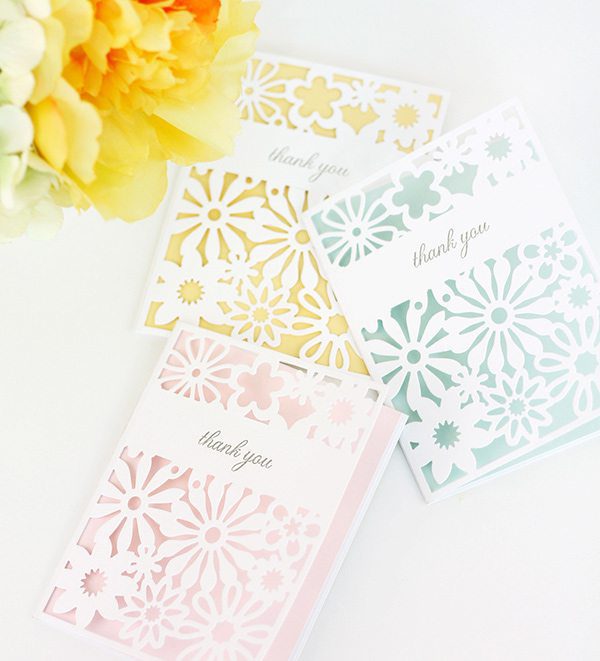 DIY "Laser Cut" Stationery | Damask Love