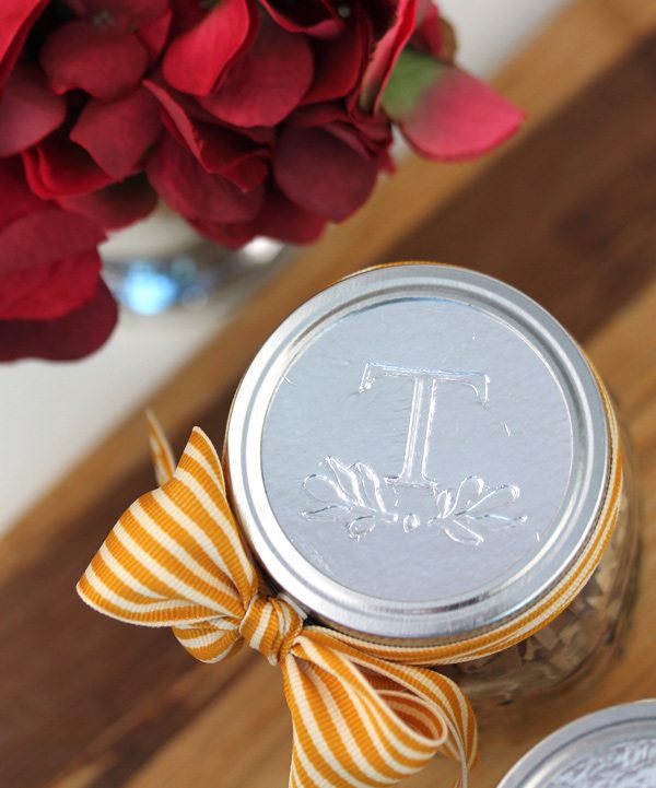 DIY Foil Mason Jar Lids