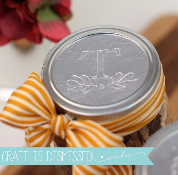 DIY Foil Mason Jar Lids
