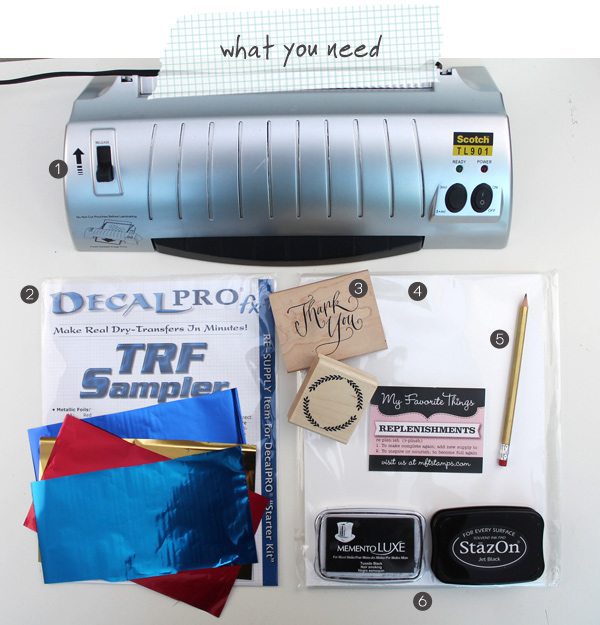 Stamped Laser Foil Cards