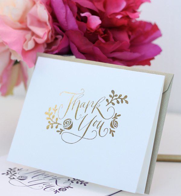 Stamped Laser Foil Cards