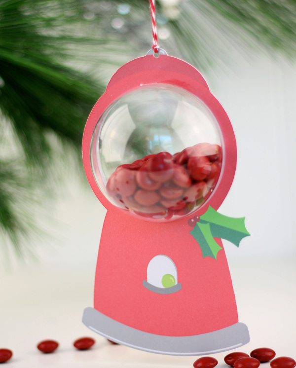Print Then Cut Gumball Machine Ornament | Damask Love