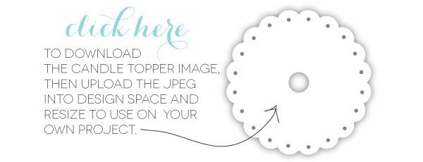 Gold Vinyl Candle Wrap with Cricut Explore | Damask Love