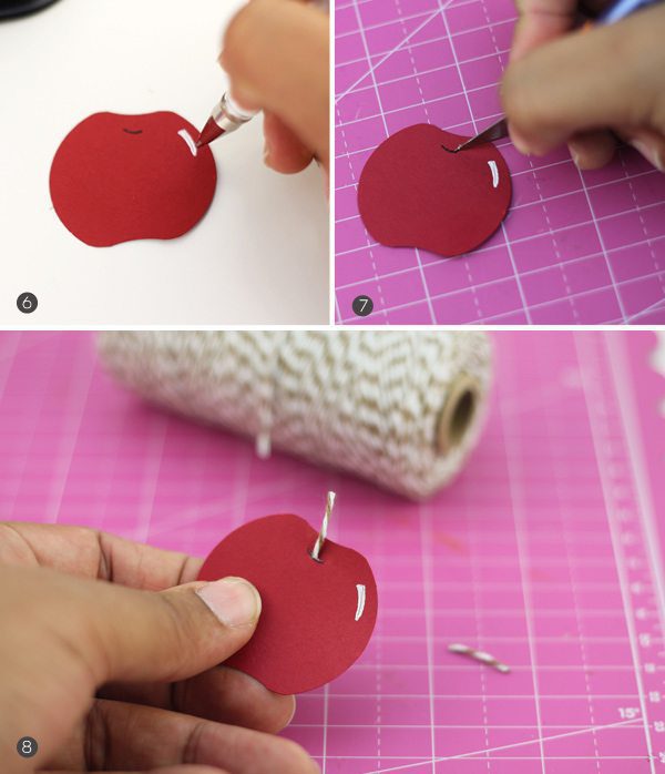 Easy Paper Punch Apples | Damask Love