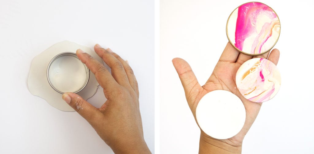 DIY Marbled Clay and Wooden Bracelet Jewelry Boxes | damask love