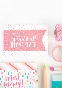 Gift Card Holder Printable