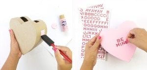 Easy DIY Classroom Valentine Carrier |damask love