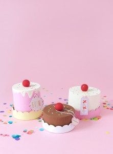 DIY Paper Mache Cake Boxes