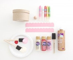 DIY Paper Mache Cake Boxes