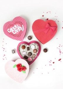DIY Valentine's Day Box of Chocolates