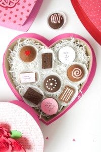 DIY Valentine's Day Box of Chocolates