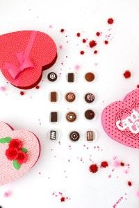 DIY Valentine's Day Box of Chocolates
