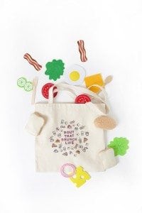 Use a few supplies to create a customized diy stamped canvas tote bag that you can color with fabric markers