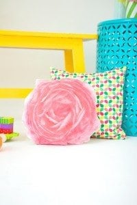 DIY Photo Transfer Fabric Flower Pillows