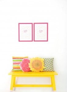DIY Photo Transfer Fabric Flower Pillows