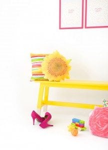DIY Photo Transfer Fabric Flower Pillows