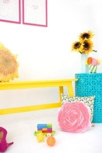 DIY Photo Transfer Fabric Flower Pillows