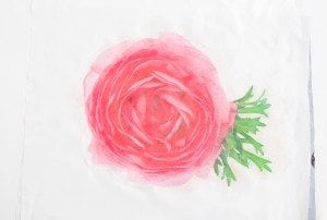 DIY Photo Transfer Fabric Flower Pillows