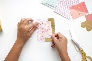 Create your own easy diy foiled stationery that rivals anything you can get at the store. It's quick and uses basic crafting supplies.