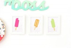 Gallery Walls can be intimidating, which is why I've avoided them until recently. Create your very own colorful Cricut Explore Gallery Wall with just a few cheap frames and some simple craft supplies.