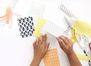 Use fabric scraps to create beautiful textured DIY Fabric Stationery. A great project for beginner crafters who love beautiful stationery and cards.