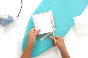 Use fabric scraps to create beautiful textured DIY Fabric Stationery. A great project for beginner crafters who love beautiful stationery and cards.