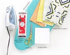 Use fabric scraps to create beautiful textured DIY Fabric Stationery. A great project for beginner crafters who love beautiful stationery and cards.