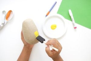 Mimic the look of taxidermy with a paper mache egg and some paint. This 3D diy paper mache pineapple wall art is a show stopper and a perfect addition to your gallery wall.