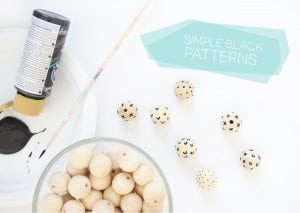 Grab some paint and learn how to paint wooden beads in a variety of different patterns..