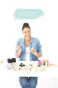 Grab some paint and learn how to paint wooden beads in a variety of different patterns..