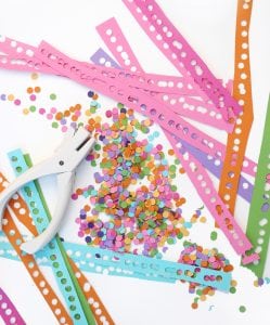 Create your own party out of paper. Use a paper mache box to create a DIY birthday party in a box using simple supplies and fill it up with a few birthday treats