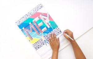 Print your own affordable easy DIY Tryptic Wall art from your at home Canon iP8720 Crafting Printer.