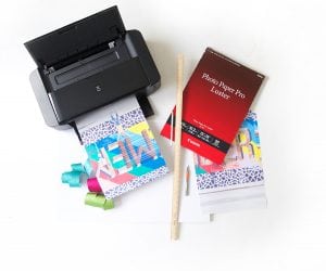 Print your own affordable easy DIY Tryptic Wall art from your at home Canon iP8720 Crafting Printer.