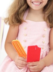 Use your Cricut Explore and a cardboard box to create a child's pretend play ice cream cart
